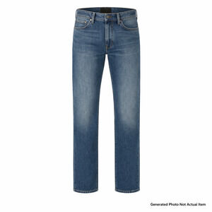 AXIST Men's Blue Jeans Size 42x30 Relaxed Fit Straight Leg 100% Cotton Denim